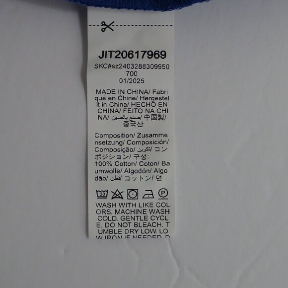 Emery Rose Blue Sheath Dress Women Size M Cotton Short Sleeve Casual Work NEW - Picture 5 of 9